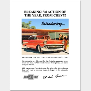 Vintage Chevy Bel Air Advertisement Posters and Art